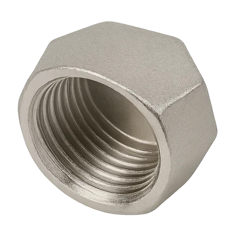 Заглушка никелированная латунная Ду 25 1" ВР